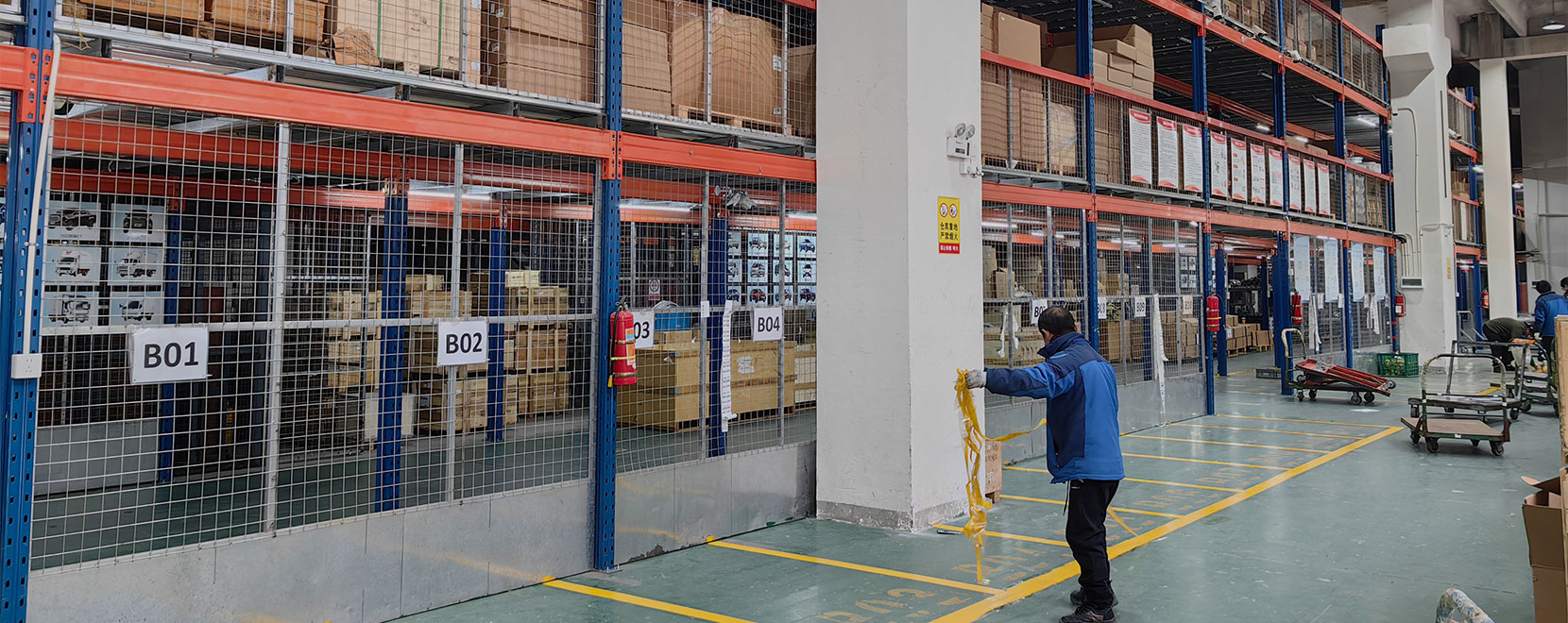 50,000 m² of product warehouse