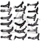 Aipsi Wholesale 54500-ED50A Auto Suspension Parts Swing Arm Front Lower Control Arm 54500-ED50A for Nissan Tiida/Sylphy/Livina/Nv200